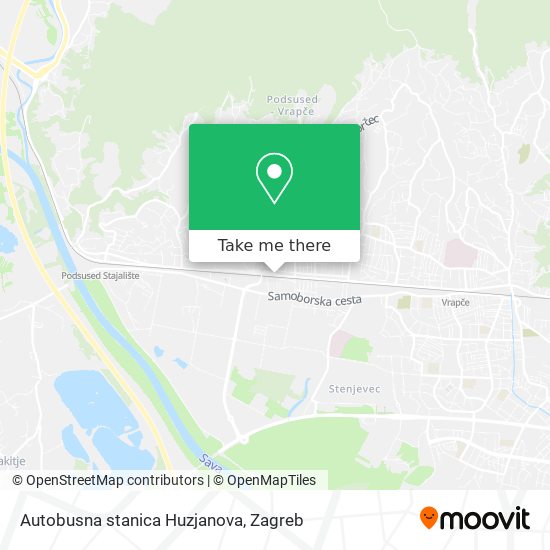 Autobusna stanica Huzjanova map