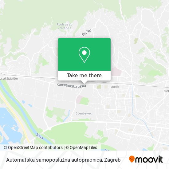 Automatska samoposlužna autopraonica map