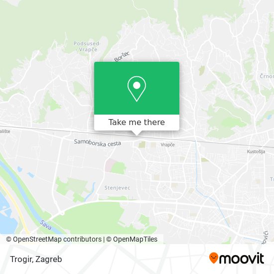 Trogir map
