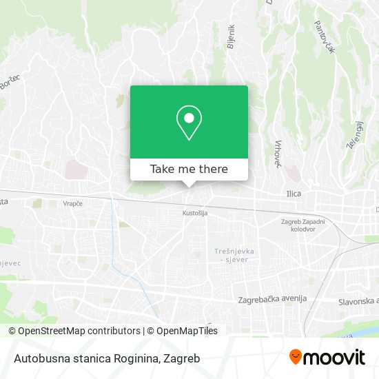 Autobusna stanica Roginina map