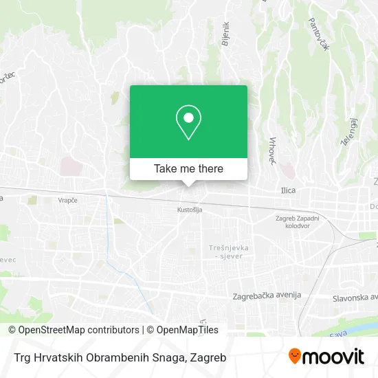 Trg Hrvatskih Obrambenih Snaga map