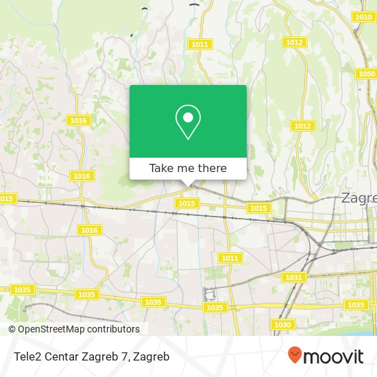 Tele2 Centar Zagreb 7 map