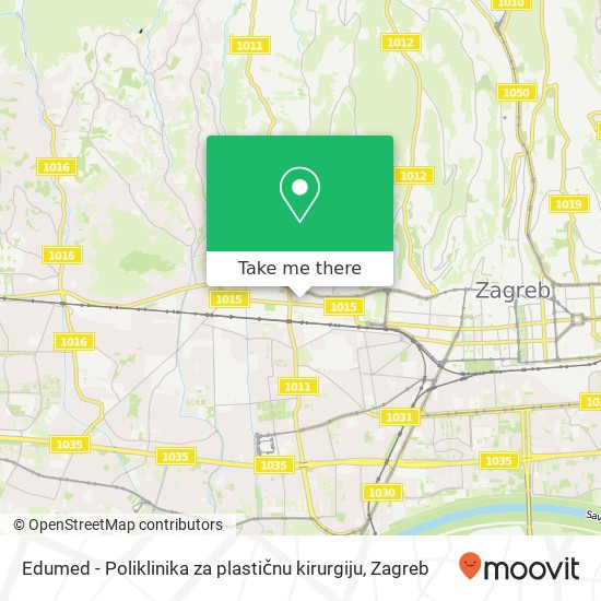 Edumed - Poliklinika za plastičnu kirurgiju map