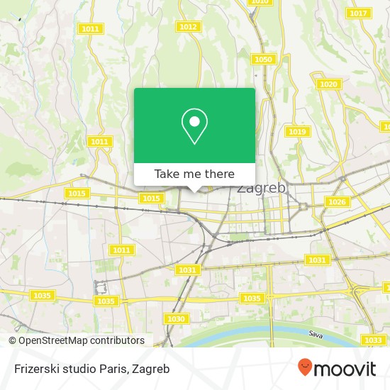 Frizerski studio Paris map