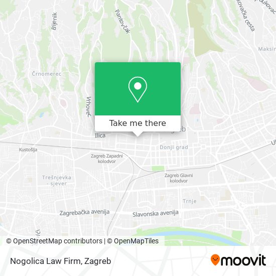 Nogolica Law Firm map