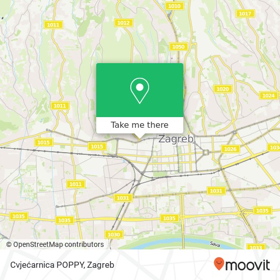 Cvjećarnica POPPY map