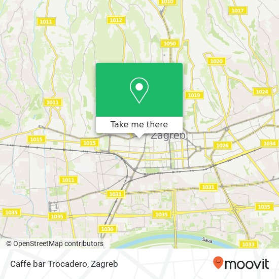 Caffe bar Trocadero map