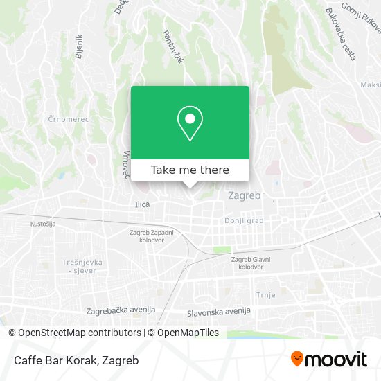 Caffe Bar Korak map