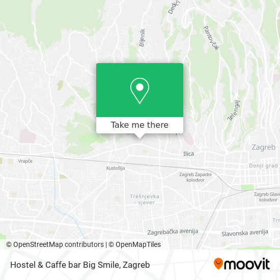 Hostel & Caffe bar Big Smile map