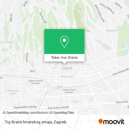 Trg Braće hrvatskog zmaja map