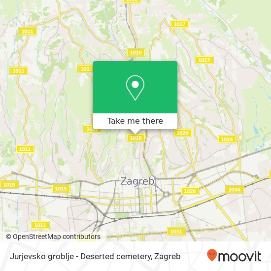 Jurjevsko groblje - Deserted cemetery map