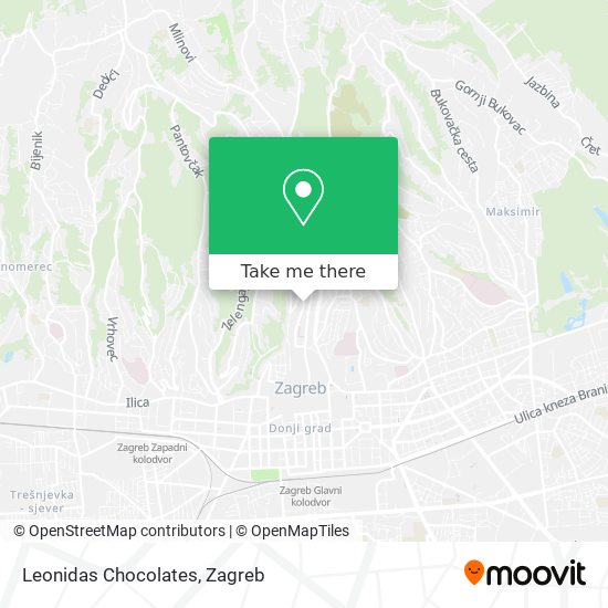 Leonidas Chocolates map