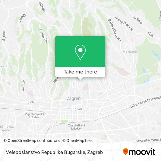 Veleposlanstvo Republike Bugarske map