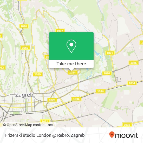 Frizerski studio London @ Rebro map