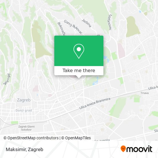 Maksimir map