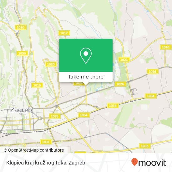 Klupica kraj kružnog toka map