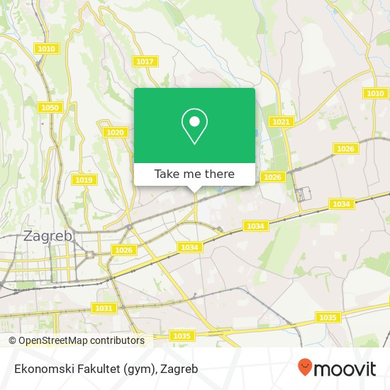 Ekonomski Fakultet (gym) map