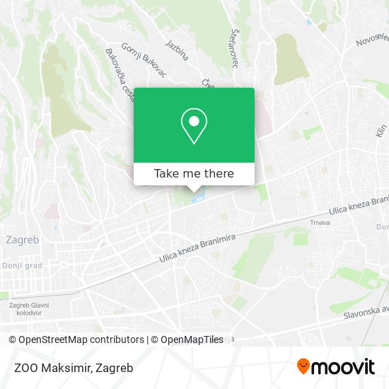 ZOO Maksimir map