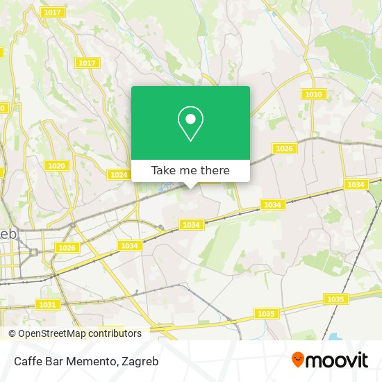 Caffe Bar Memento map