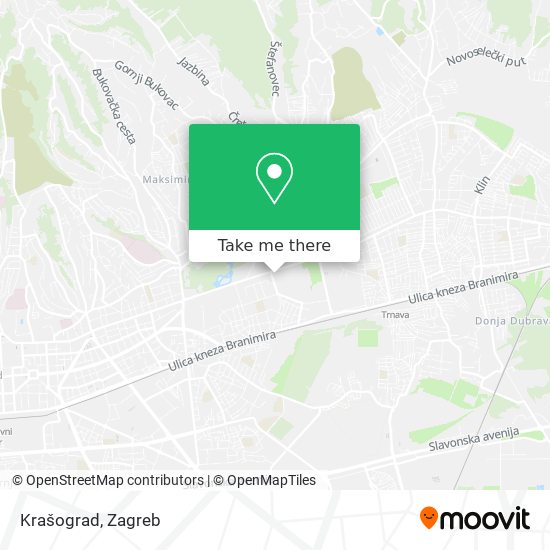 Krašograd map