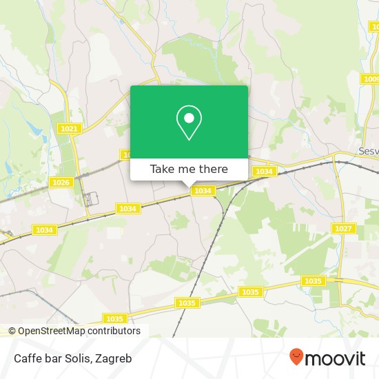 Caffe bar Solis map