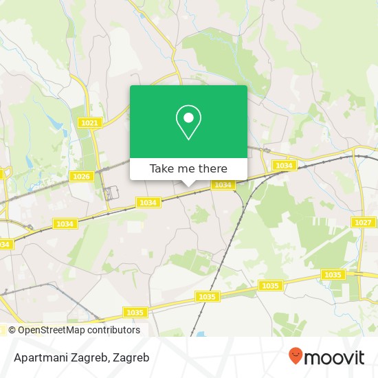 Apartmani Zagreb map