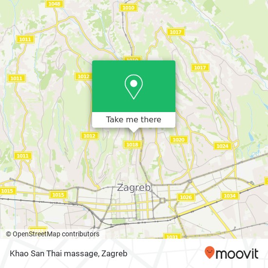 Khao San Thai massage map
