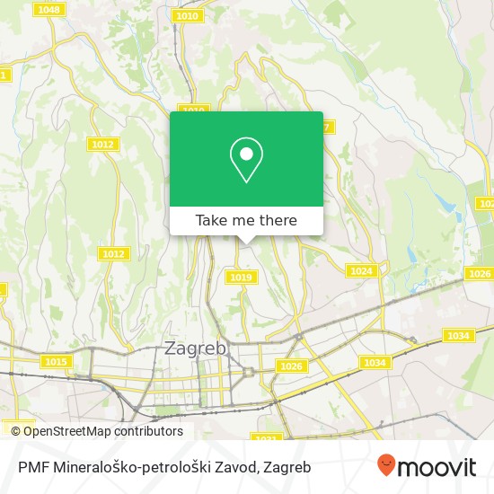 PMF Mineraloško-petrološki Zavod map