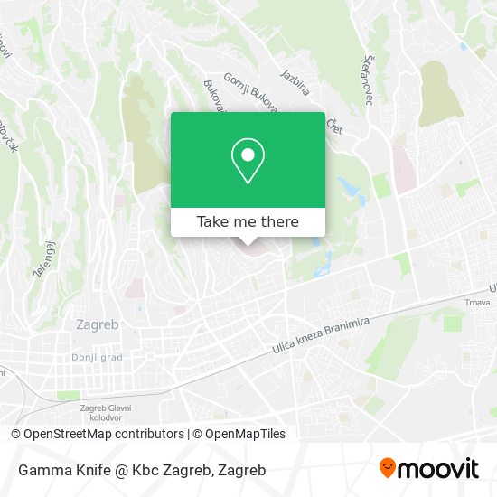 Gamma Knife @ Kbc Zagreb map