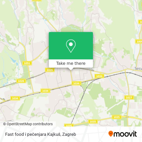 Fast food i pečenjara Kajkuš map