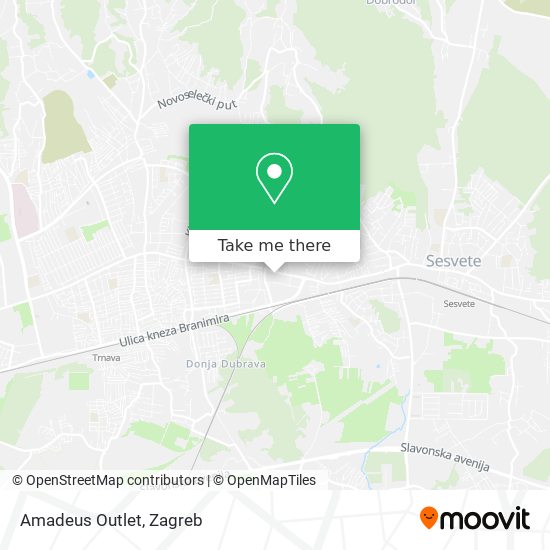 Amadeus Outlet map