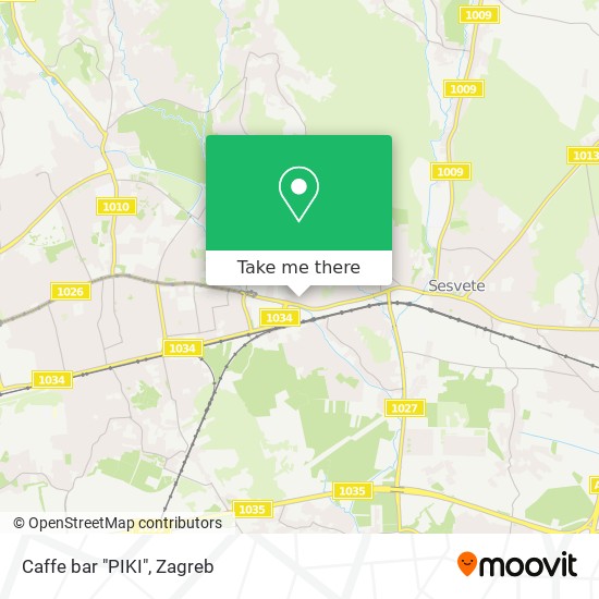 Caffe bar "PIKI" map