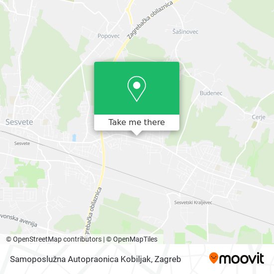 Samoposlužna Autopraonica Kobiljak map