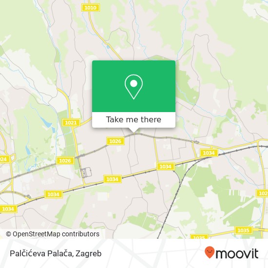 Palčićeva Palača map