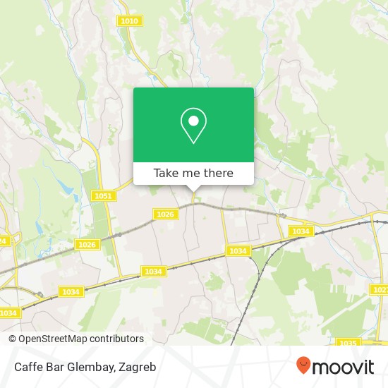 Caffe Bar Glembay map