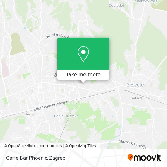Caffe Bar Phoenix map