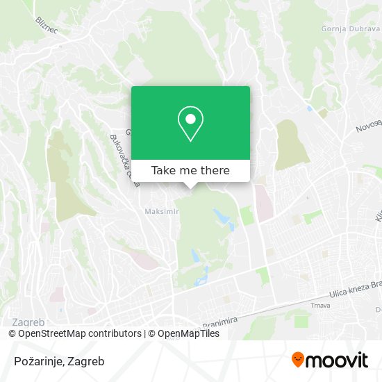 Požarinje map