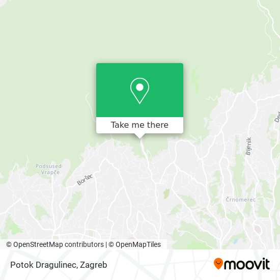 Potok Dragulinec map