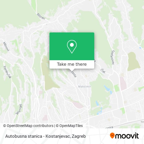 Autobusna stanica - Kostanjevac map