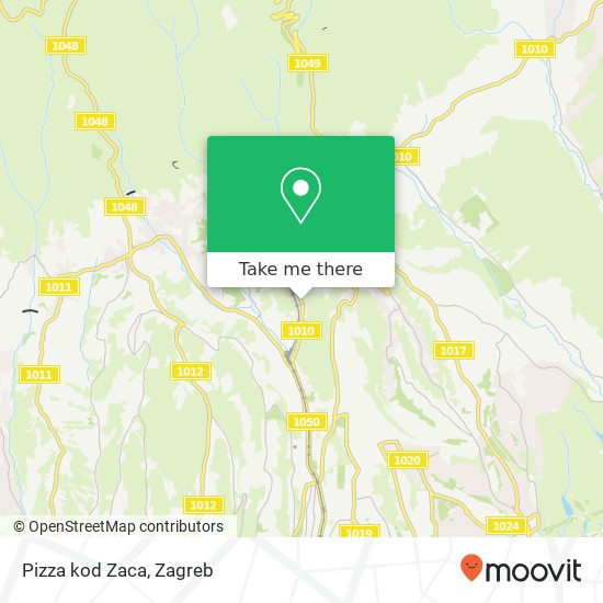 Pizza kod Zaca map