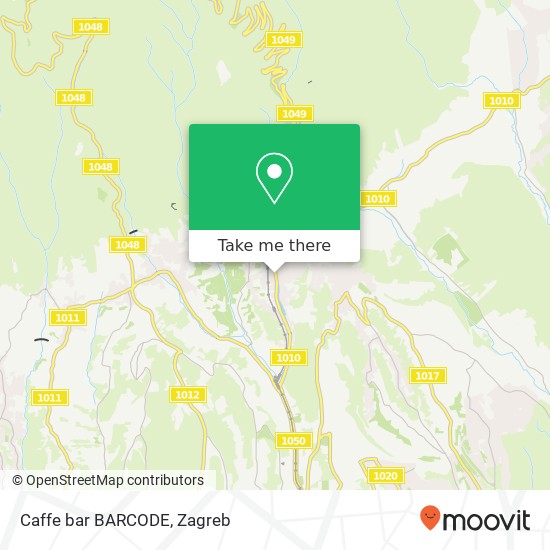 Caffe bar BARCODE map