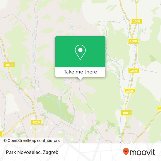 Park Novoselec map