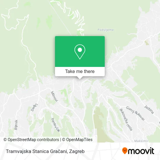 Tramvajska Stanica Gračani map