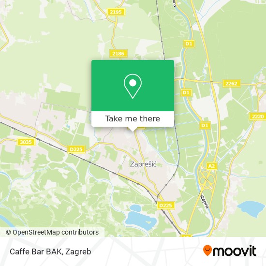 Caffe Bar BAK map