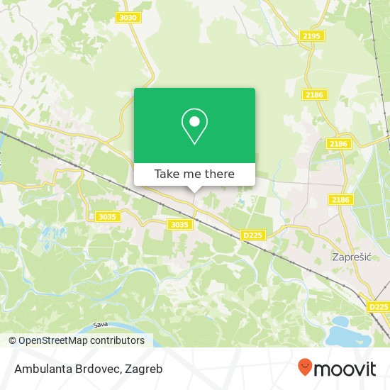 Ambulanta Brdovec map