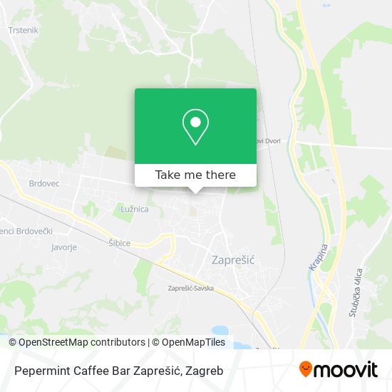 Pepermint Caffee Bar Zaprešić map