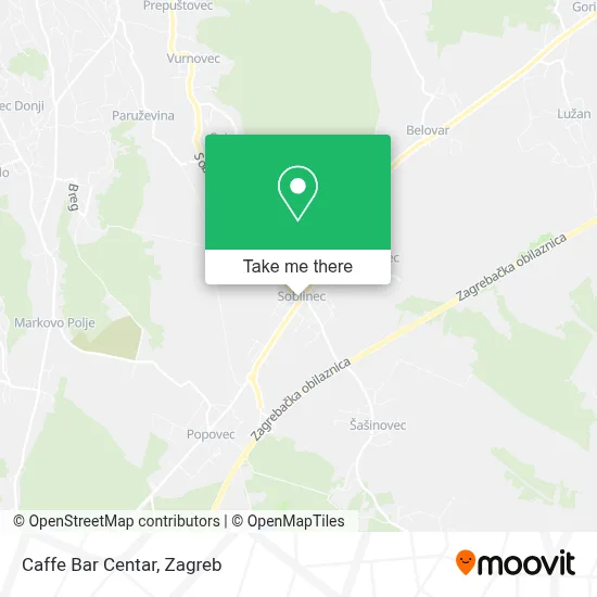 Caffe Bar Centar map