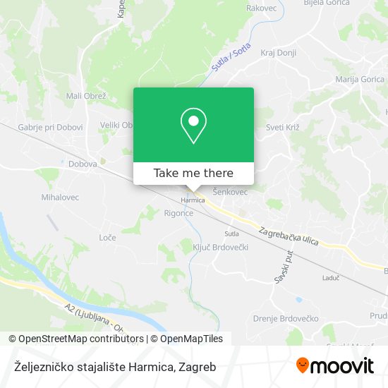 Željezničko stajalište Harmica map