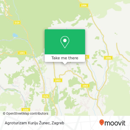 Agroturizam Kuriju Žunec map