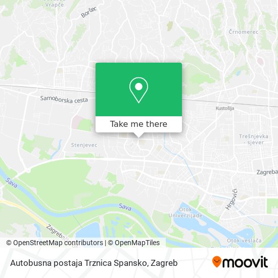 Autobusna postaja Trznica Spansko map